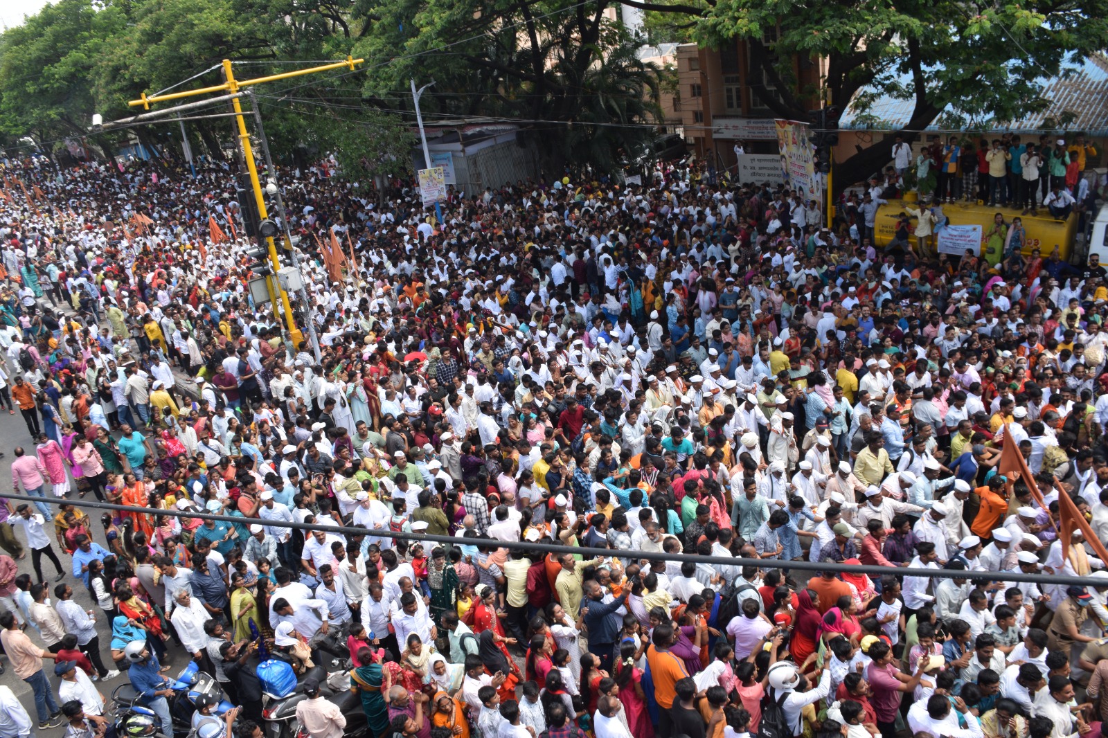पुण्यात पालखी सोहळ्यावेळी ५ लाख वारकरी मुक्कामी