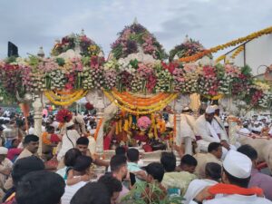 जगद्गुरू श्री संत तुकाराम महाराजांच्या पालखीचे बारामती तालुक्यात प्रशासनाच्यावतीने स्वागत