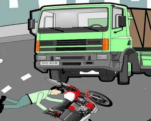ट्रकच्या धडकेत दुचाकीवरील सहप्रवासी तरुणाचा मृत्यू