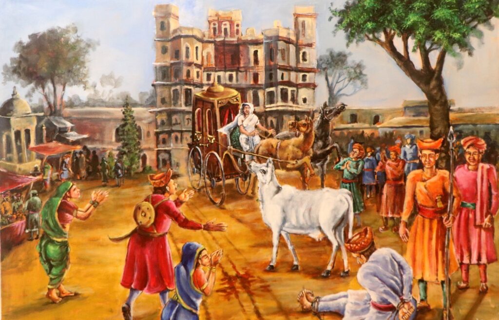 कॅनव्हासवर उमटली देवी अहिल्यांची शिवभक्ती; १०० वर्षांपूर्वीच्या महाकुंभाचे वैभव