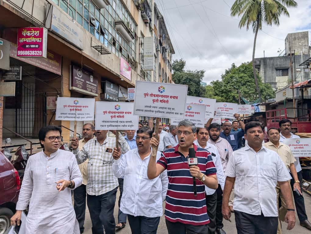 आमदार हेमंत रासने यांच्या कार्यालयावर रहिवाशांचा हल्लाबोल