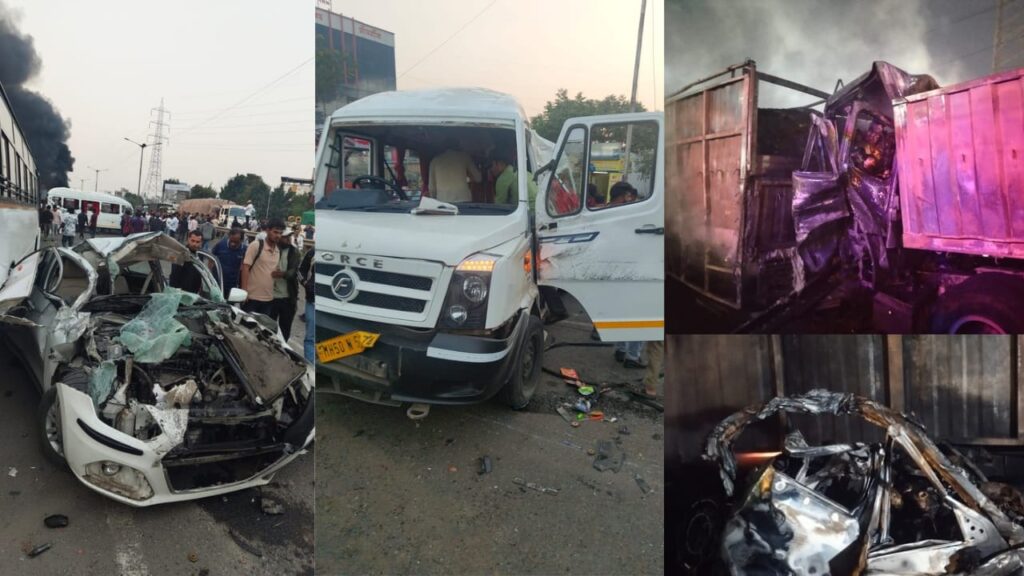 पुण्यातील नवले पुलावर भीषण अपघात, कंटेनर चालकाने १२ वाहनांना उडवले