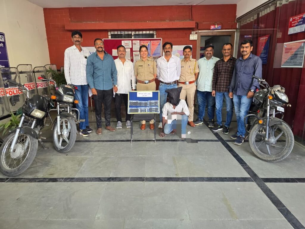 दुचाकींसह मोबाइल चोरणार्‍या सराईताला अटक; ६ मोबाइल जप्त