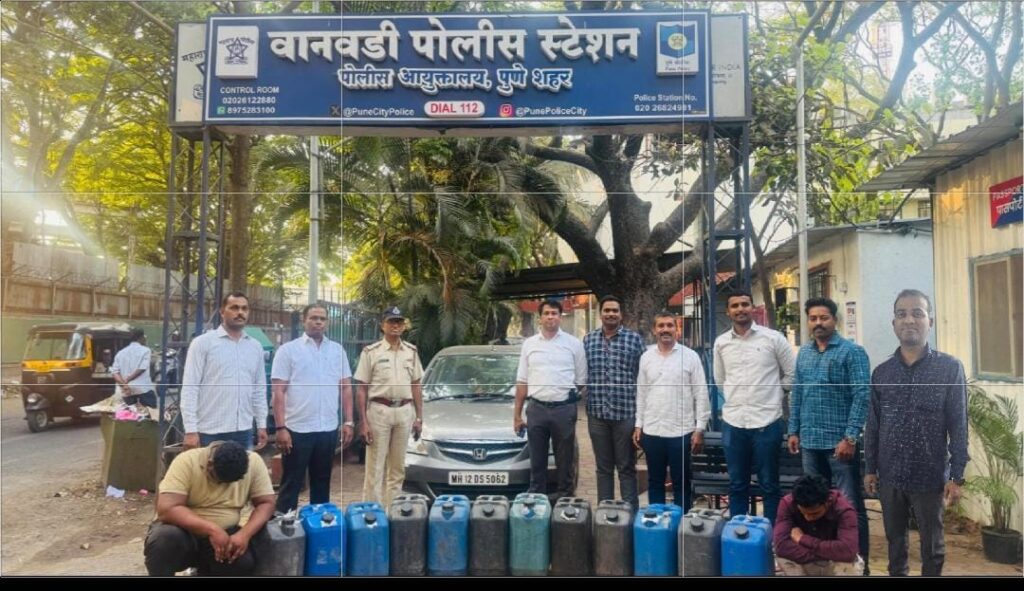 पुण्यात गावठी दारूविक्रीचा पर्दापाश, ४२० लीटर साठा जप्त