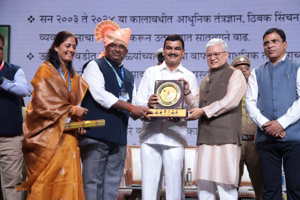 राज्यस्तरीय कृषी पुरस्कार वितरण समारंभात तालुक्यातील तीन शेतकऱ्यांचा सन्मान-सचिन हाके