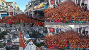 ऋषीपंचमीनिमित्त दगडूशेठ गणपती समोर ३५ हजार महिलांचे अथर्वशीर्ष पठण