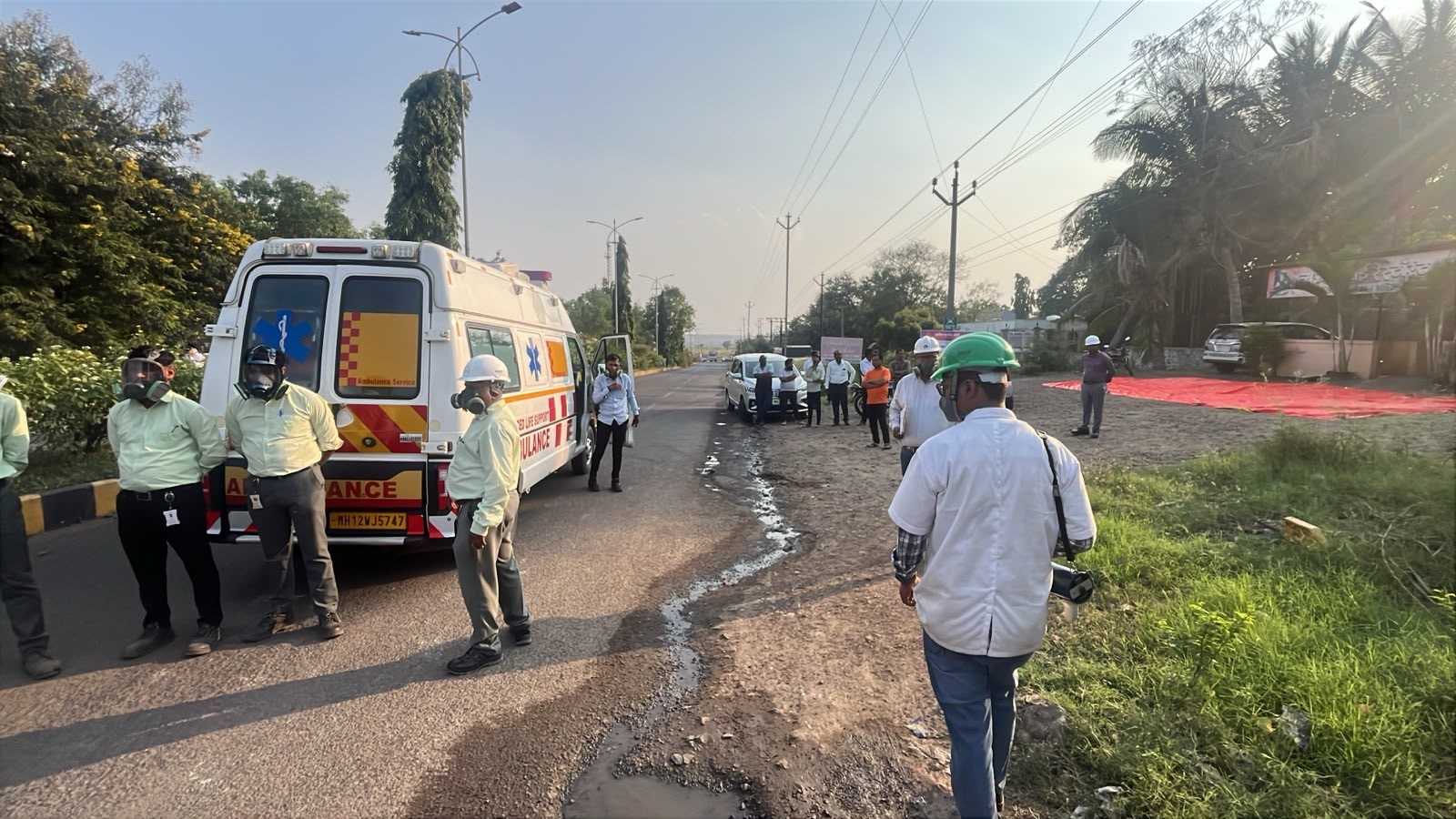 Kurkumbh industrial emergency drill :
