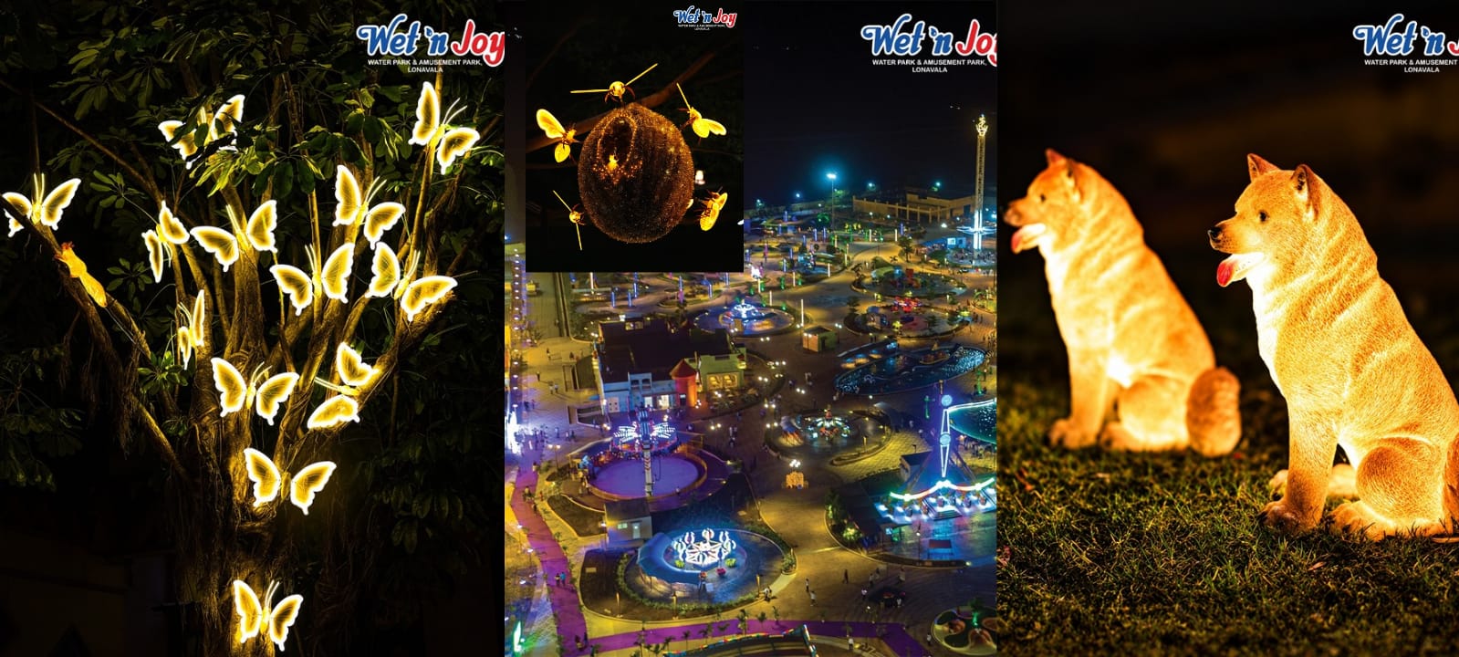 Glow Garden Lonavala : लोणावळ्यात वेट‘एन जॉयमध्ये ‘ग्लो गार्डन सुरु